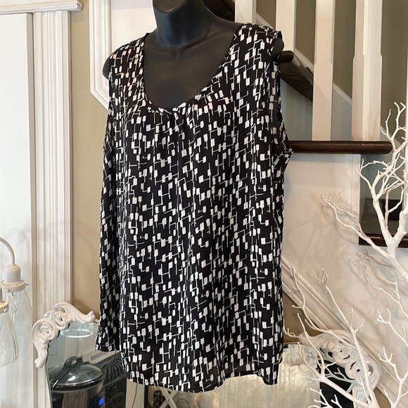 George Plus 2X Fabulous Tank Top Loose & Flattering - Picture 6 of 8